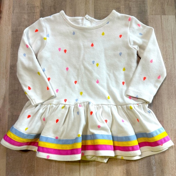 Joules Other - Joules 3-6m Ballerina Romper Bodysuit White Pink Blue Bright Spring